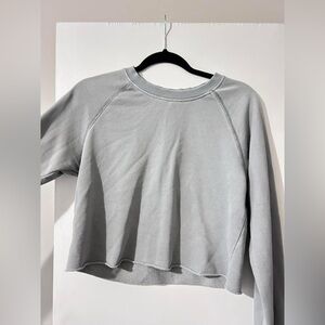 Grey Arie cropped sweatshirt